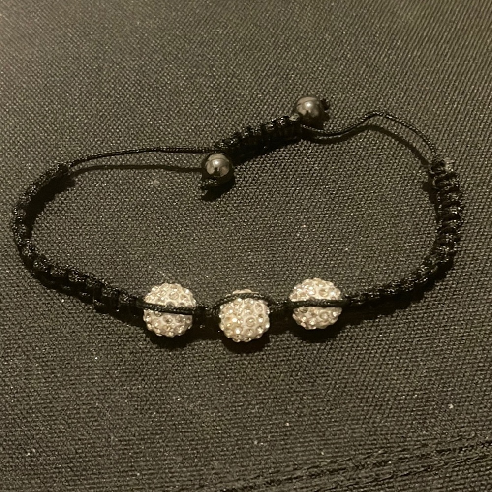 adjustable crystal shambala bracelet